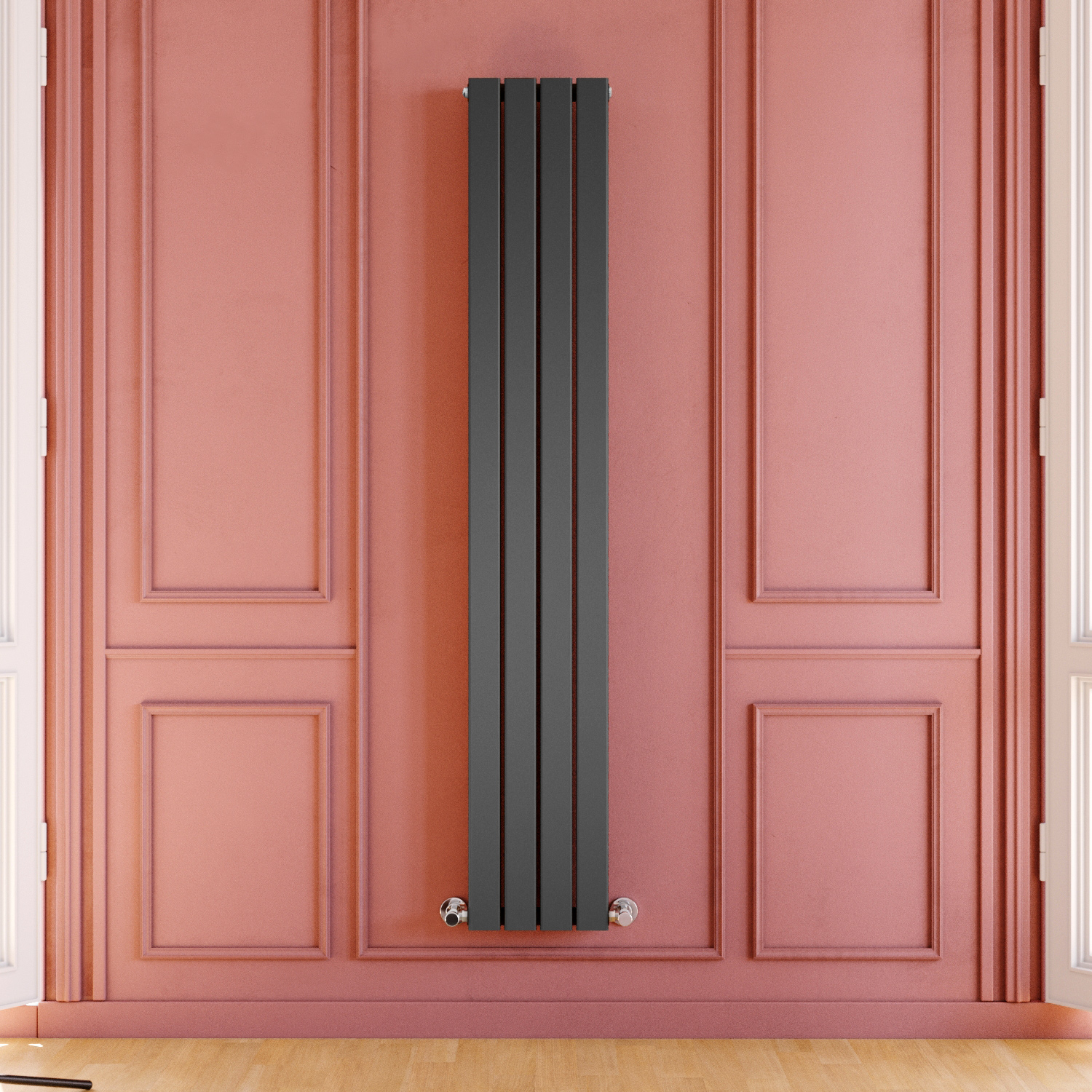 Anthracite Vertical Designer Radiator Double Flat Panel 1800x300 mm